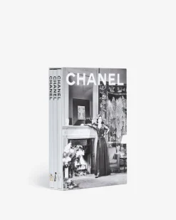 Iconische Merken-Assouline Chanel Slipcase Met 3 Boeken (Nieuwe Editie)