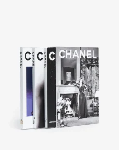 Iconische Merken-Assouline Chanel Slipcase Met 3 Boeken (Nieuwe Editie)