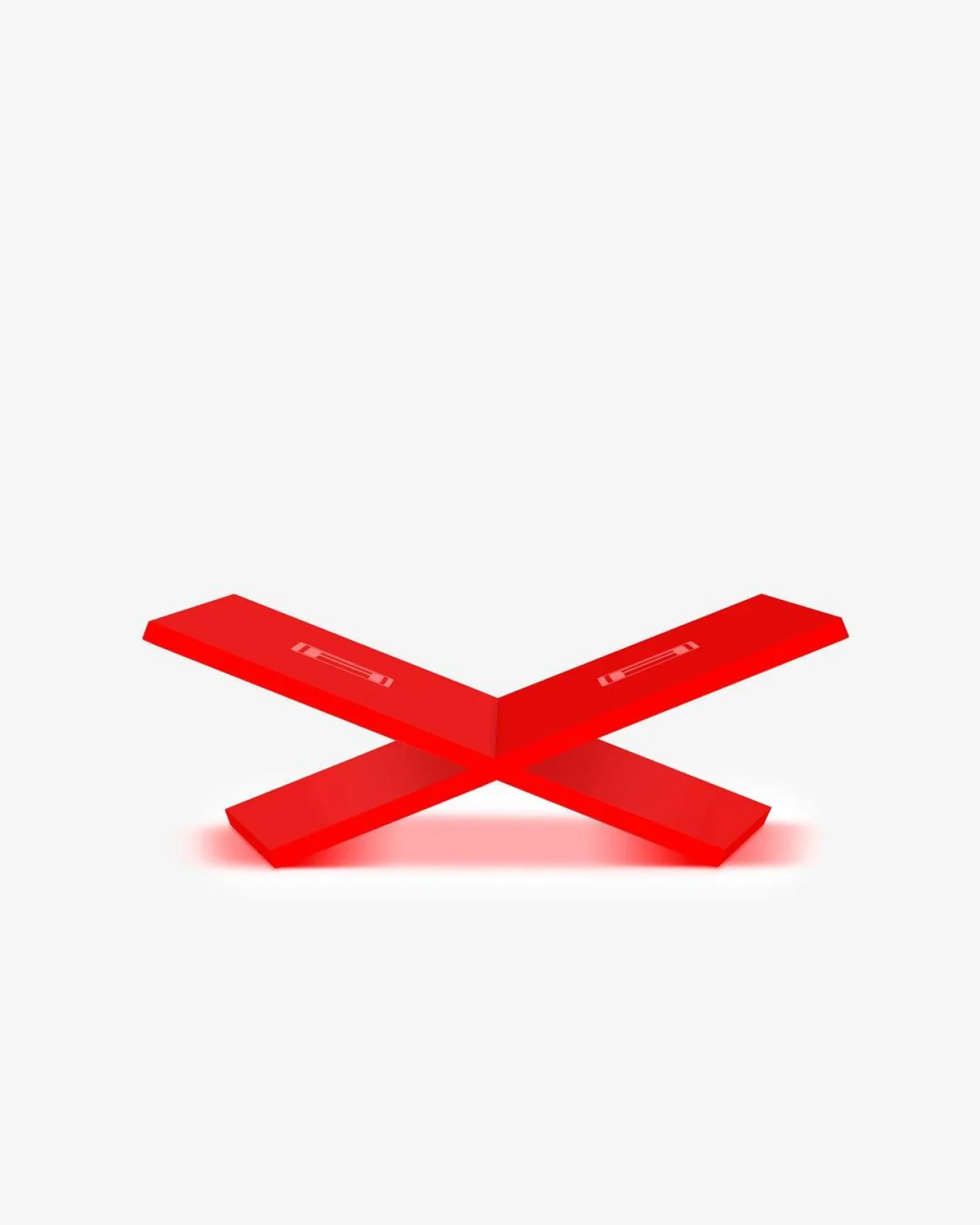 Boekenstandaarden-Assouline Een Boekenstandaard - Effen Rood