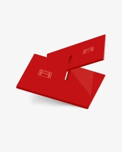 Boekenstandaarden-Assouline Een Boekenstandaard - Effen Rood